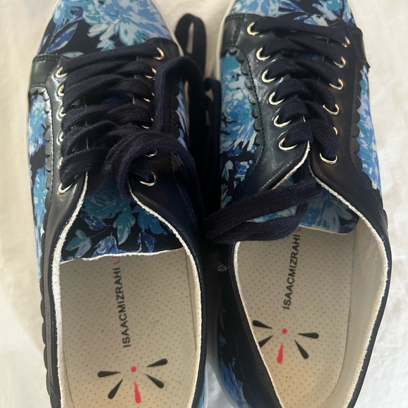 Isaac Mizrahi Live Women's IMBubble Lace-Up Sneakers Blue US 9 - Picture 3 of 4